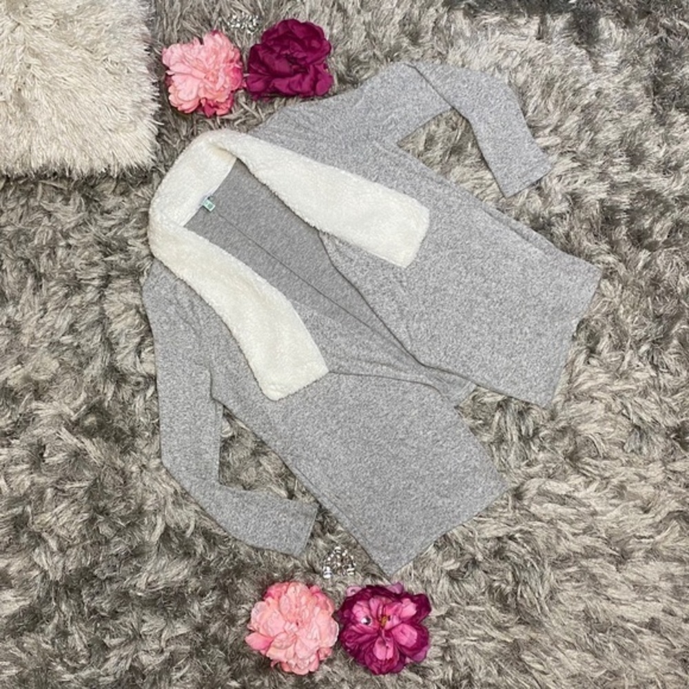 Susina Faux Fur Cardigan Women size S
